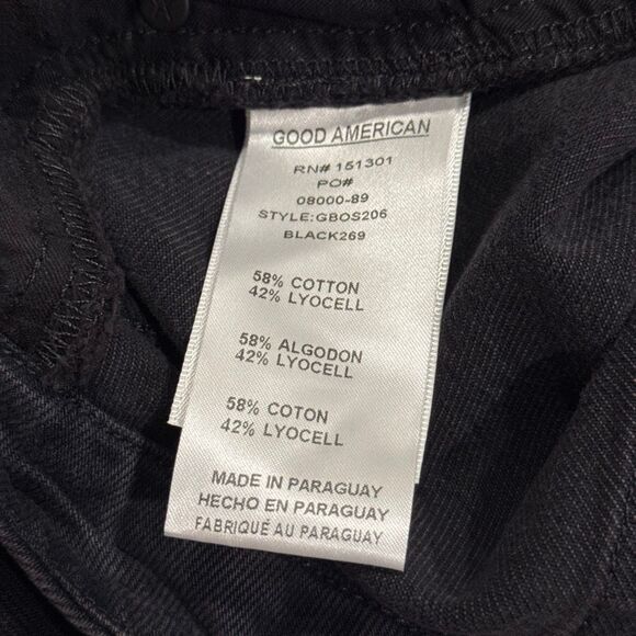 NWOT good American good boy jeans with side slits size 24 - Picture 4 of 6